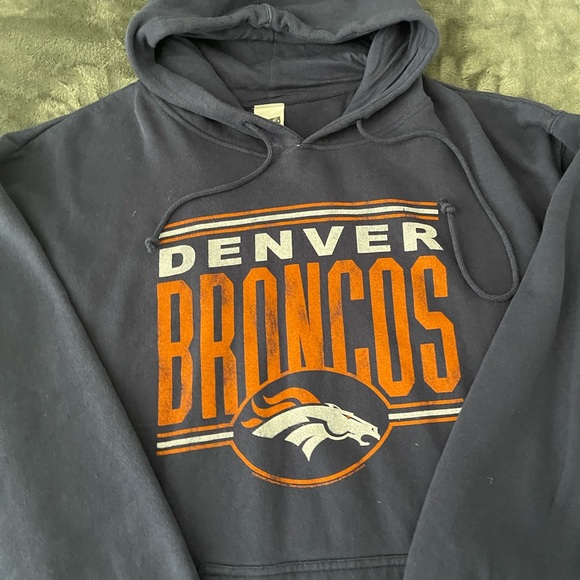 #216 DENVER BRONCOS FAN FOOTBALL HOODIE SIZE XXL - Picture 11 of 12